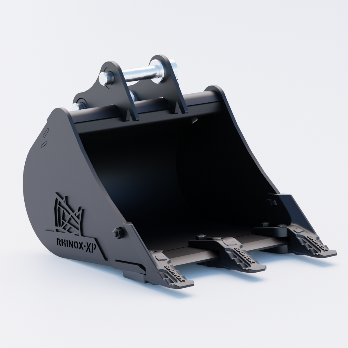 1QM Digging Bucket - 18" / 450mm - Toothed Bucket Front