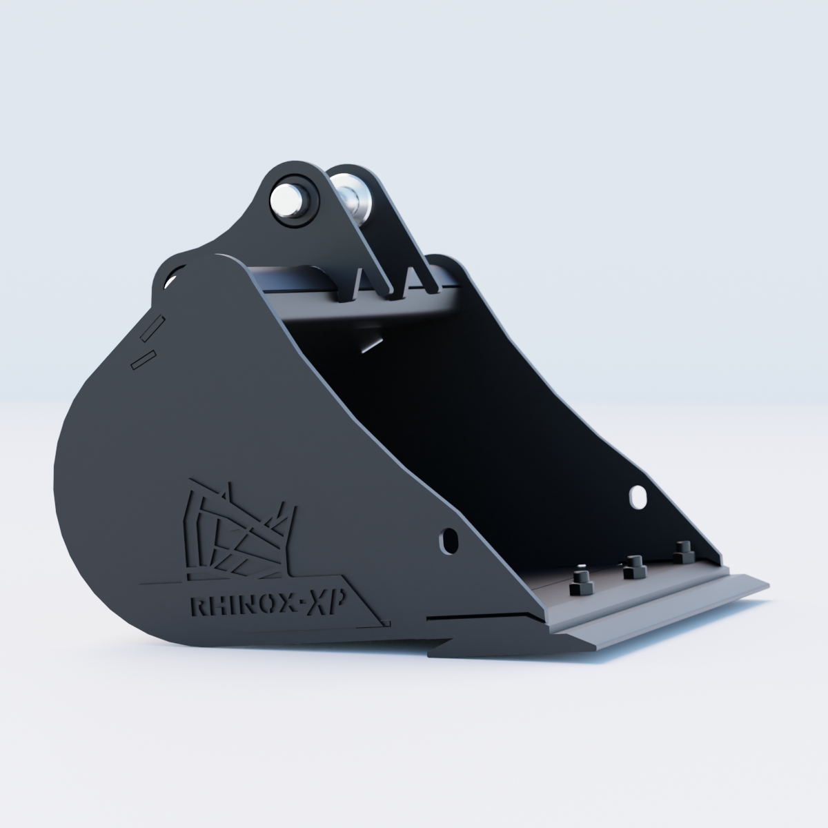 1QM Digging Bucket - 24" / 600mm - Bladed Bucket Side