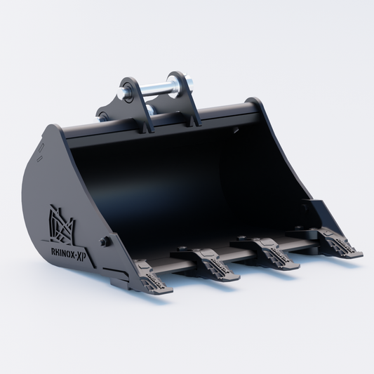1QM Digging Bucket - 24" / 600mm - Toothed Bucket Front