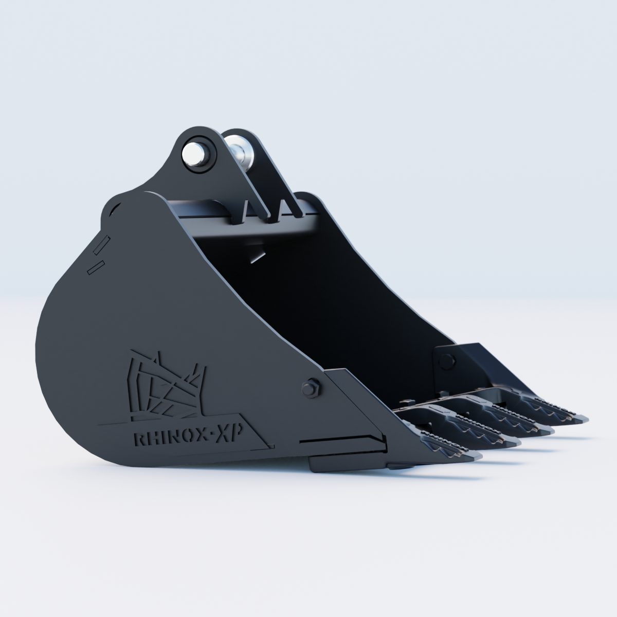 1QM Digging Bucket - 24" / 600mm - Toothed Bucket Side