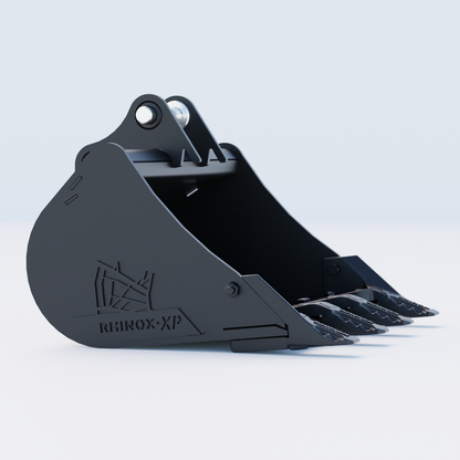 1QM Digging Bucket - 24" / 600mm - Toothed Bucket Side