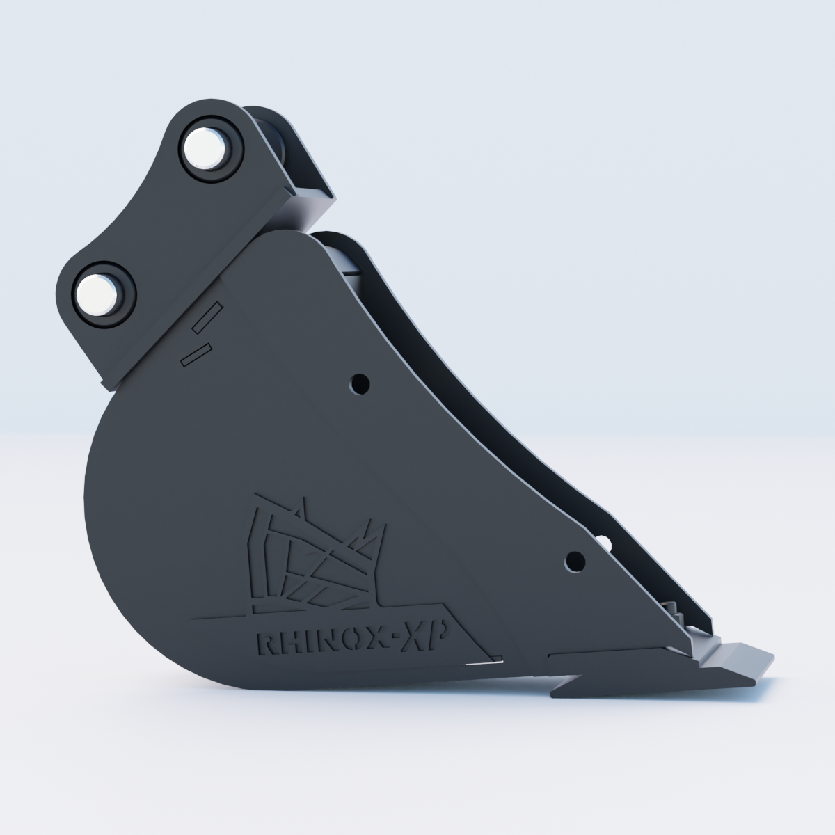 1QM Digging Bucket - 6" / 150mm - Bladed Bucket Side