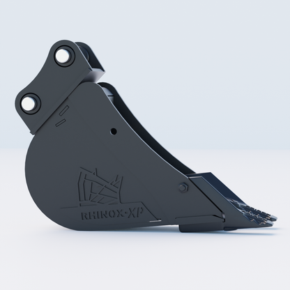 1QM Digging Bucket - 6" / 150mm - Toothed Bucket Side