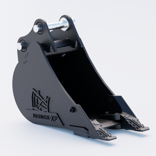 1QM Digging Bucket - 9" / 230mm - Toothed Bucket Front