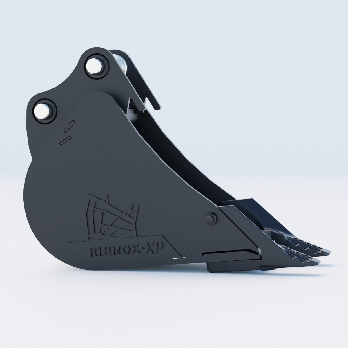 1QM Digging Bucket - 9" / 230mm - Toothed Bucket Side
