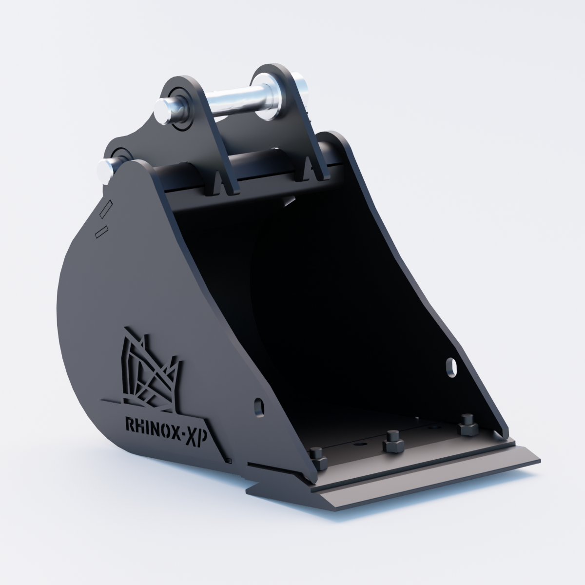 1QR Digging Bucket - 12" / 300mm - Bladed Bucket Front