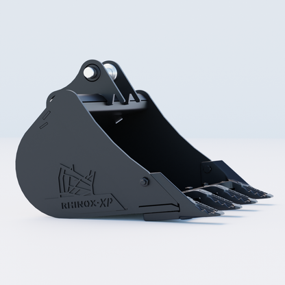 1QR Digging Bucket - 24" / 600mm - Toothed Bucket Side