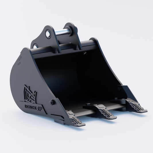 1QW Digging Bucket - 18" / 450mm - Toothed Bucket Front