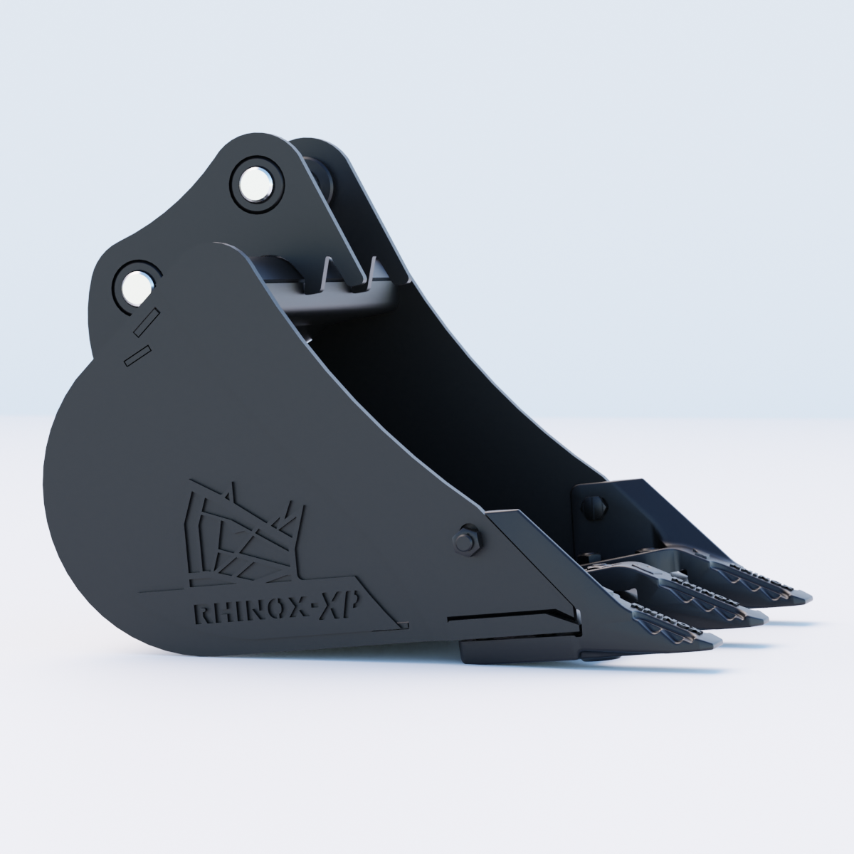 1QW Digging Bucket - 18" / 450mm - Toothed Bucket Side