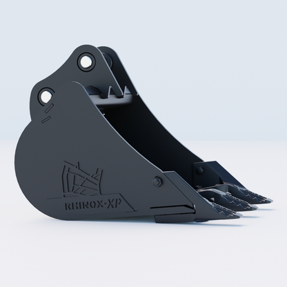 1QW Digging Bucket - 18" / 450mm - Toothed Bucket Side