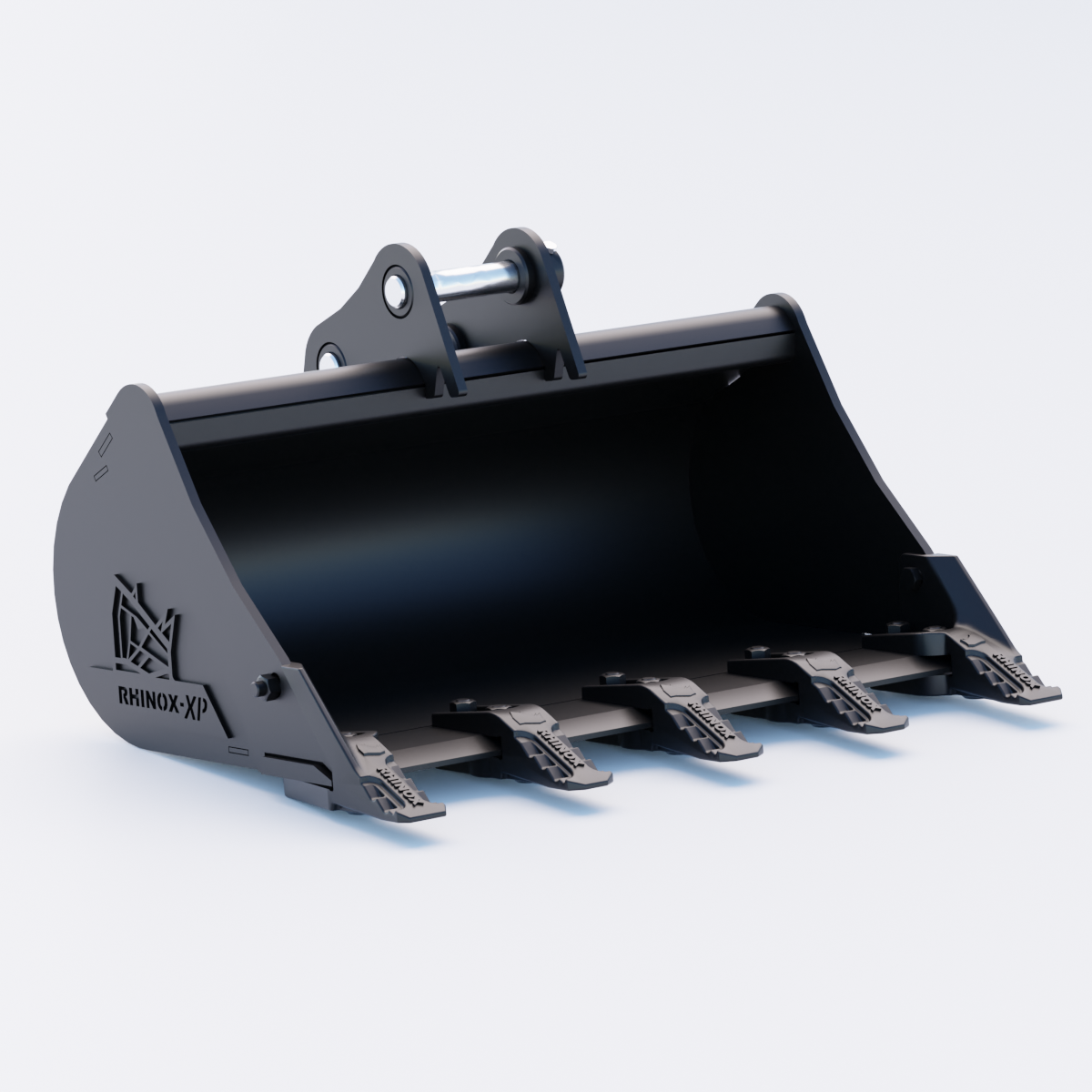 1QW Digging Bucket - 30" / 750mm - Toothed Bucket Front