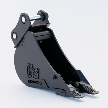 1QW Digging Bucket - 6" / 150mm - Toothed Bucket Front