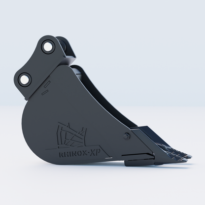 1QW Digging Bucket - 6" / 150mm - Toothed Bucket Side