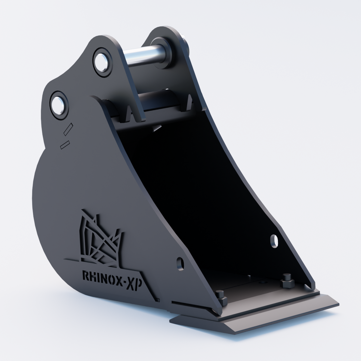 1QW Digging Bucket - 9" / 230mm - Bladed Bucket Front