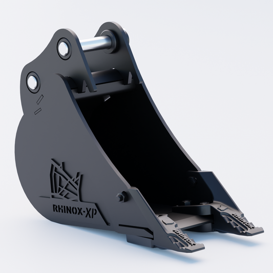 1QW Digging Bucket - 9" / 230mm - Toothed Bucket Front