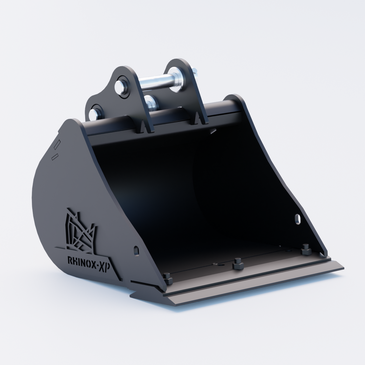 Hitachi ZX18 Digging Bucket - 18" / 450mm | Rhinox Group UK - Bladed Bucket Front