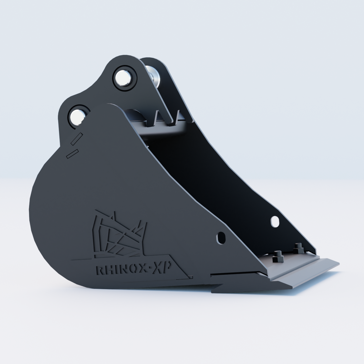 Hitachi ZX18 Digging Bucket - 18" / 450mm | Rhinox Group UK - Bladed Bucket Side