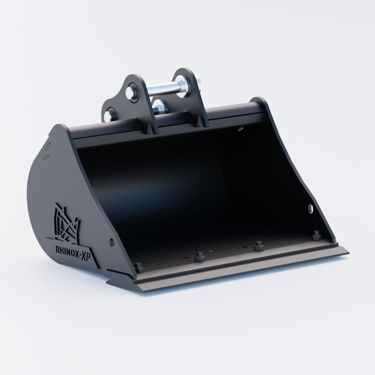 1R Digging Bucket - 24" / 600mm - Bladed Bucket Front