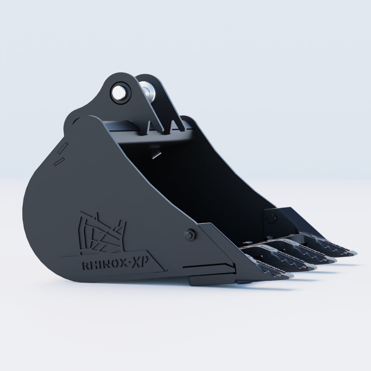 1R Digging Bucket - 24" / 600mm - Toothed Bucket Side