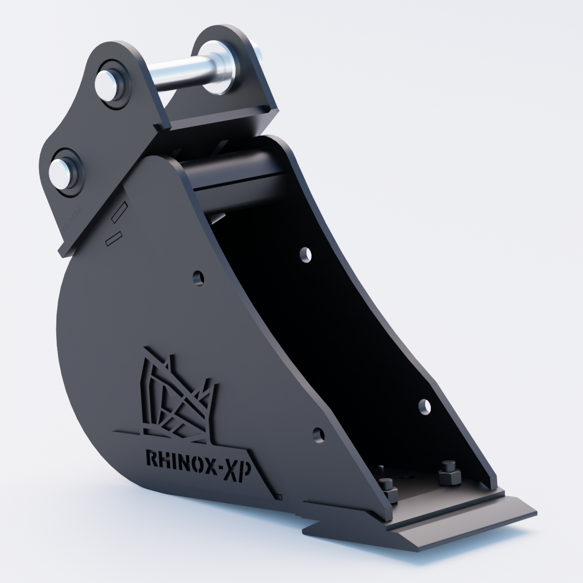 Hitachi ZX18 Digging Bucket - 6" / 150mm | Rhinox Group UK - Bladed Bucket Front