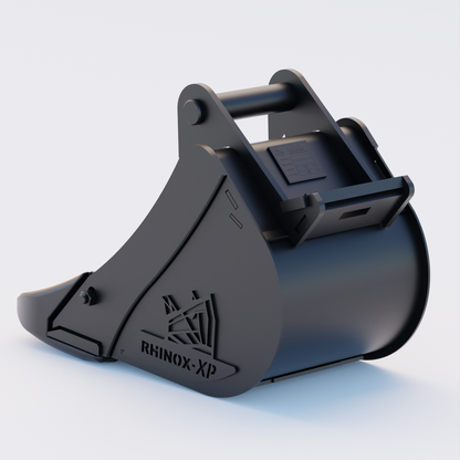 Rhinox Utility Bucket with Unitusk Blade To Suit Safelock SL10 Hitch - 12" / 300mm Back