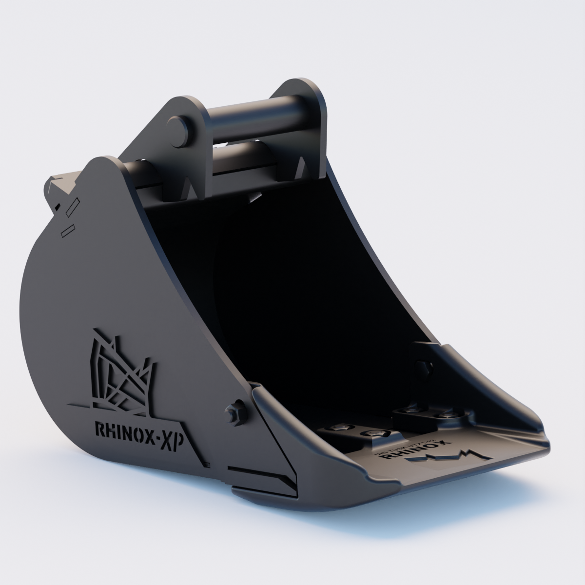 Rhinox Utility Bucket with Unitusk Blade To Suit Safelock SL10 Hitch - 12" / 300mm Front