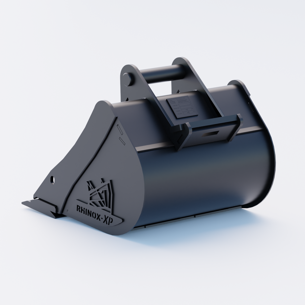 Rhinox Digging Bucket To Suit Safelock SL10 Hitch - 18" - Bladed Bucket Back