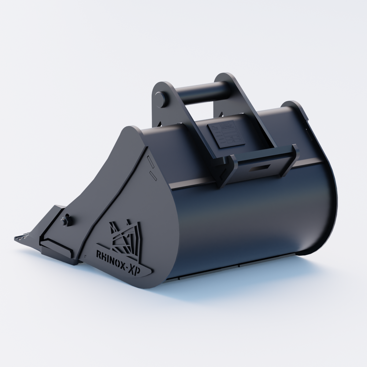 Rhinox Digging Bucket To Suit Safelock SL10 Hitch - 18" - Toothed Bucket Back