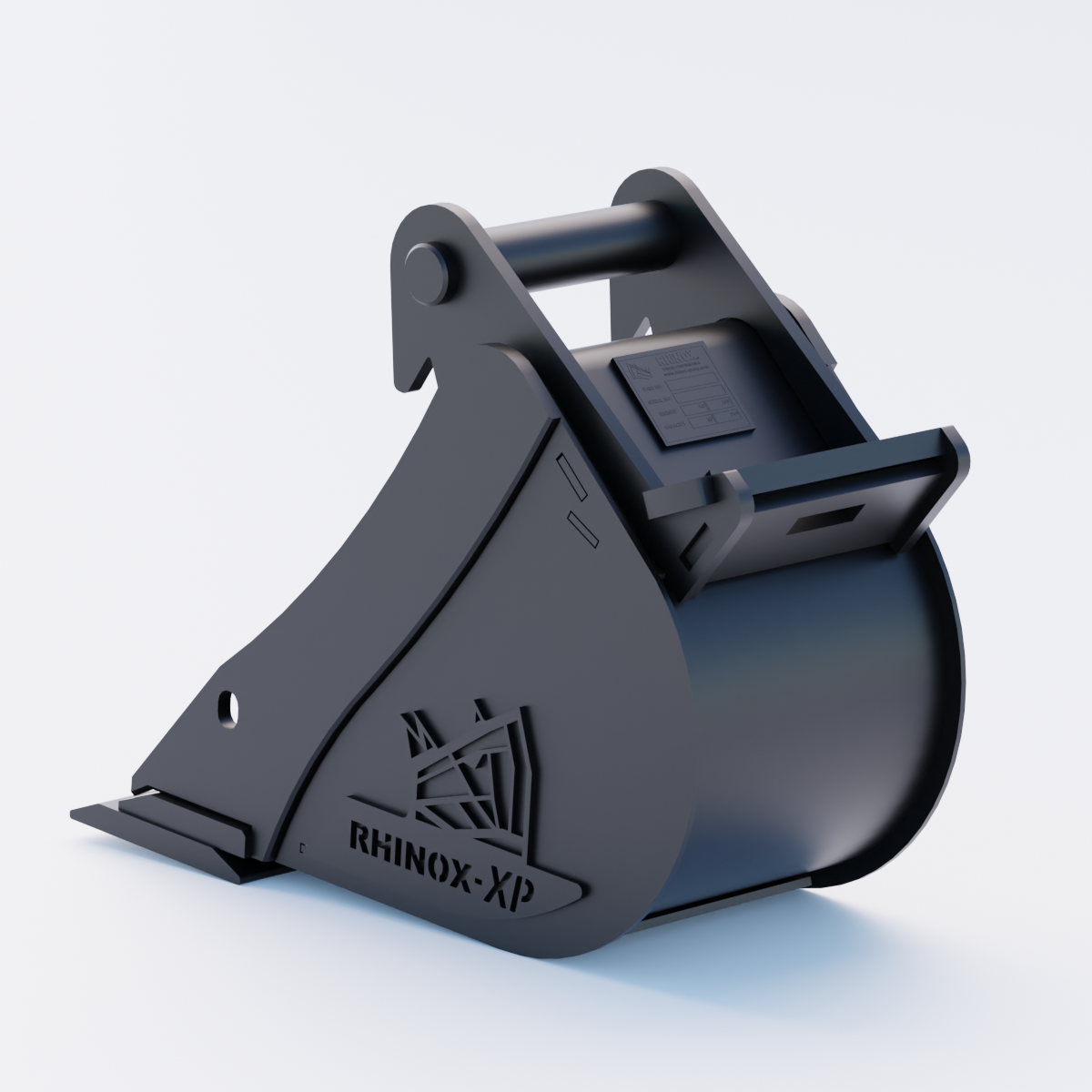 Rhinox Digging Bucket To Suit Safelock SL10 Hitch - 9" - Bladed Bucket Back