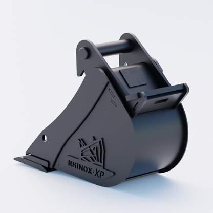 Rhinox Digging Bucket To Suit Safelock SL10 Hitch - 9" - Bladed Bucket Back