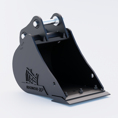 1V Digging Bucket - 12" / 300mm | Rhinox Group UK - Bladed Bucket Front