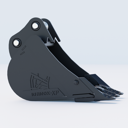1V Digging Bucket - 12" / 300mm | Rhinox Group UK - Toothed Bucket Side