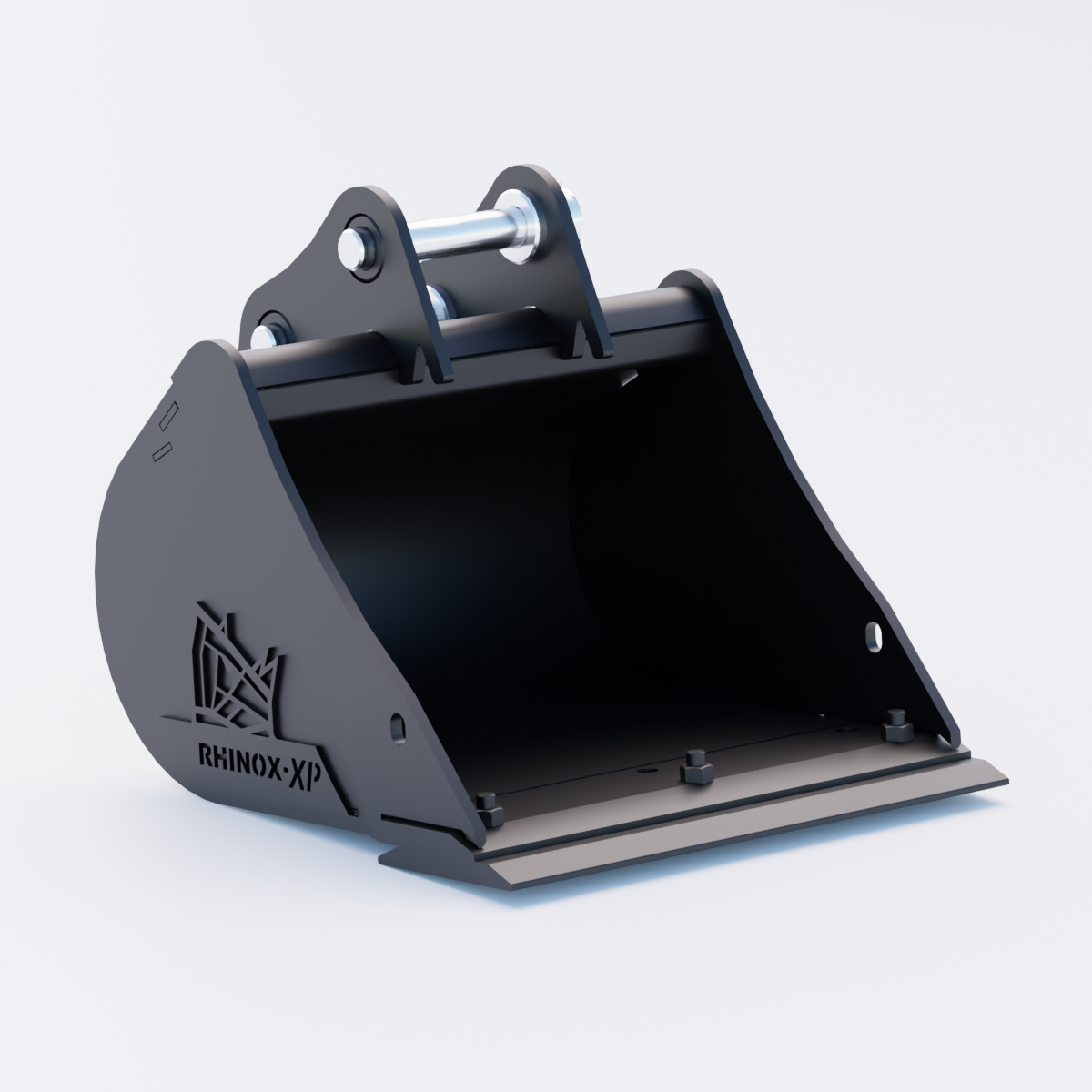1V Digging Bucket - 18" / 450mm | Rhinox Group UK - Bladed Bucket Front