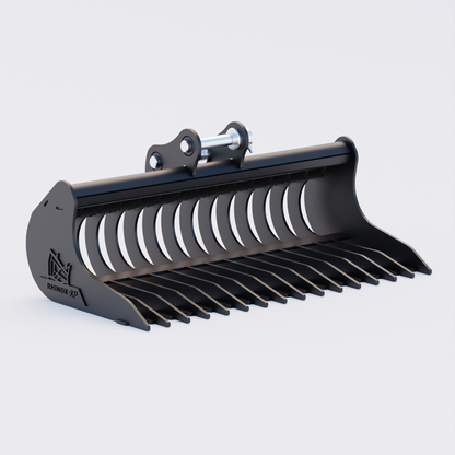 Hyundai R16-9 Rake Riddle Bucket - 36" / 900mm Front