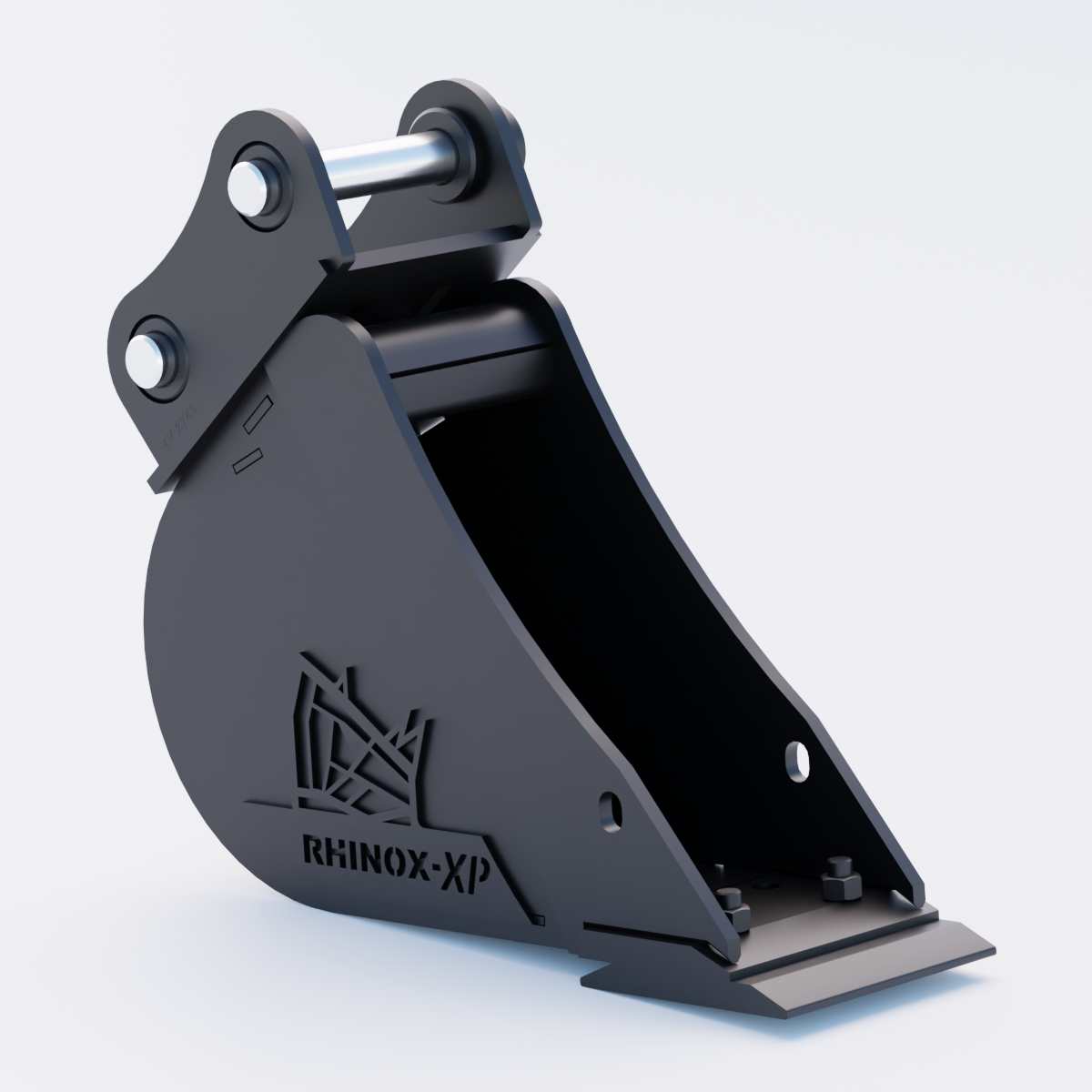 1V Digging Bucket - 6" / 150mm | Rhinox Group UK - Bladed Bucket Front
