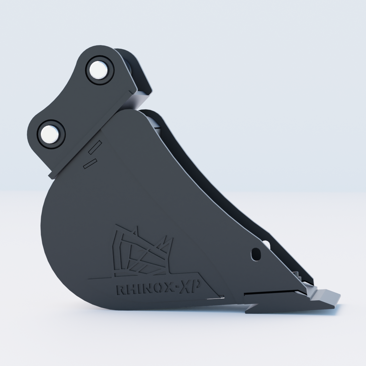 1V Digging Bucket - 6" / 150mm | Rhinox Group UK - Bladed Bucket Side