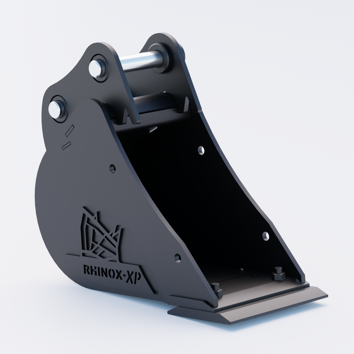 1V Digging Bucket - 9" / 230mm | Rhinox Group UK - Bladed Bucket Front