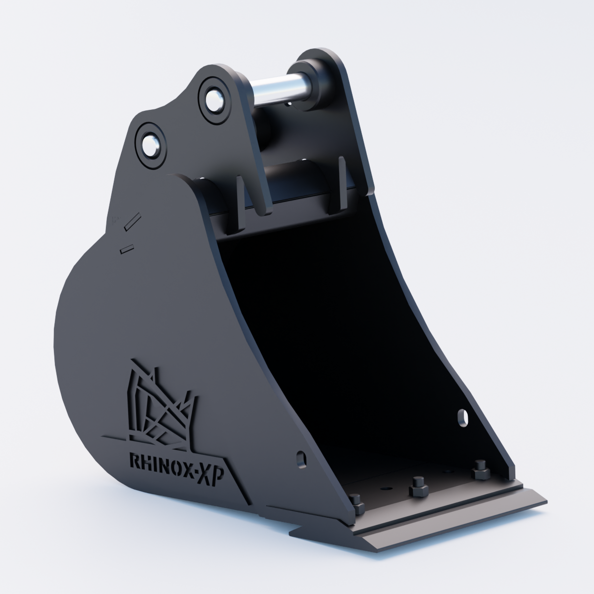 XMCG XE27E Digging Bucket - 12" / 300mm - Bladed Bucket Front