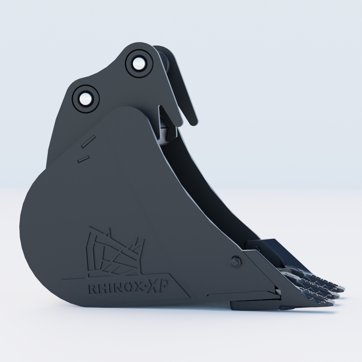 XMCG XE27E Digging Bucket - 12" / 300mm - Toothed Bucket Side