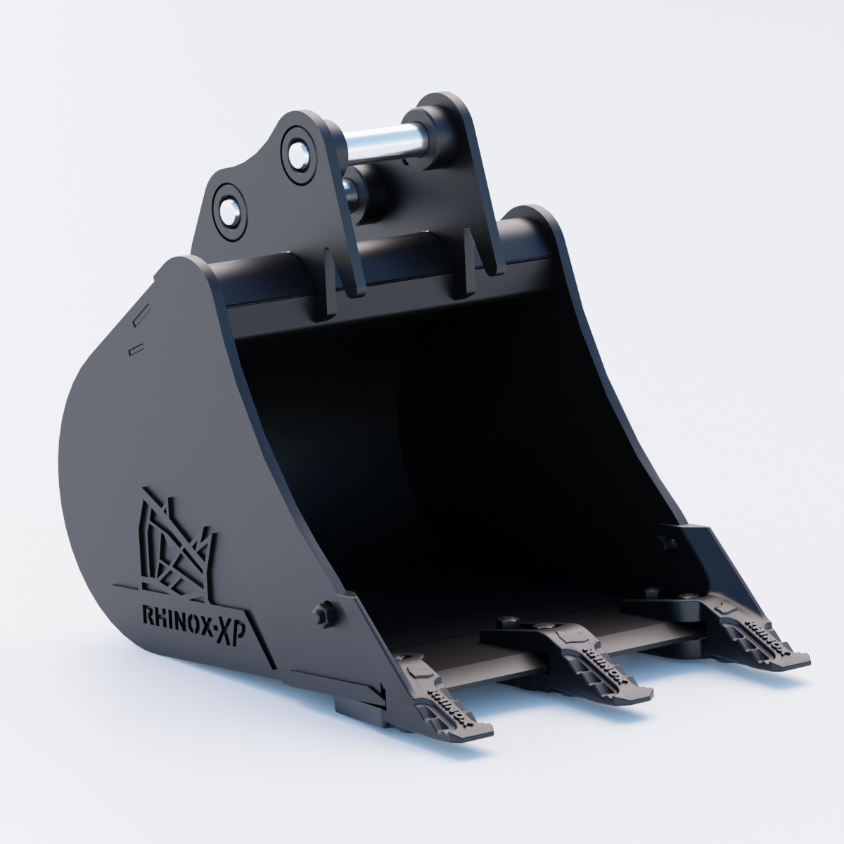 XCMG XE27E Digging Bucket - 18" / 450mm - Toothed Bucket Front