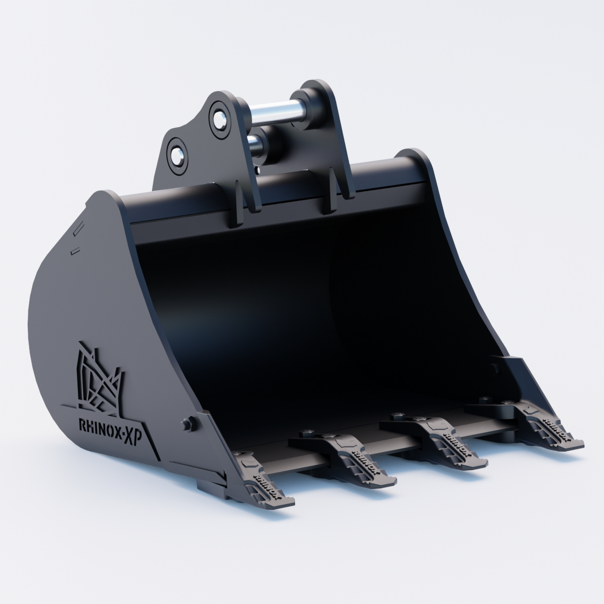 XMCG XE27E Digging Bucket - 24" / 600mm - Toothed Bucket Front