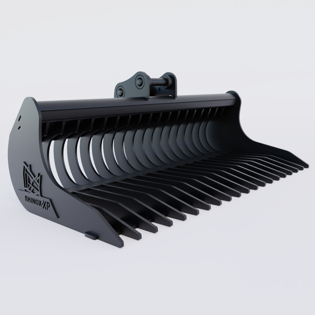 XCMG XE27E Rake Riddle Bucket - 48"