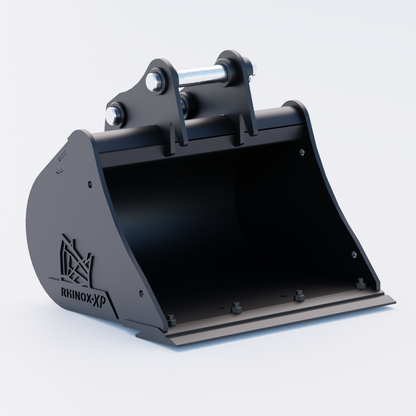 Hitachi ZX27U Digging Bucket - 24" / 600mm | Rhinox Group UK - Bladed Bucket Front