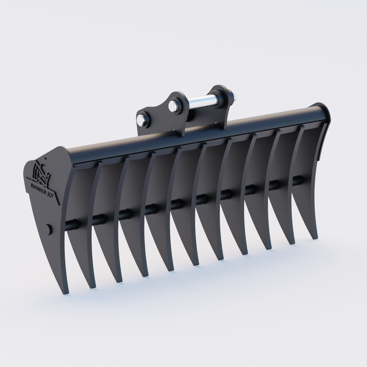 Hitachi ZX33U-6 Land Rake 48" / 1200mm Front