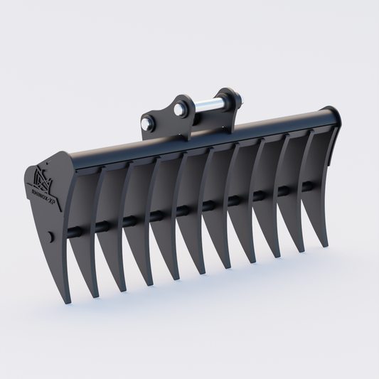 Hitachi ZX27U Land Rake 48" / 1200mm Front