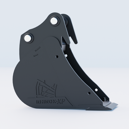 Hitachi ZX27U Digging Bucket - 9" / 230mm | Rhinox Group UK - Bladed Bucket Side