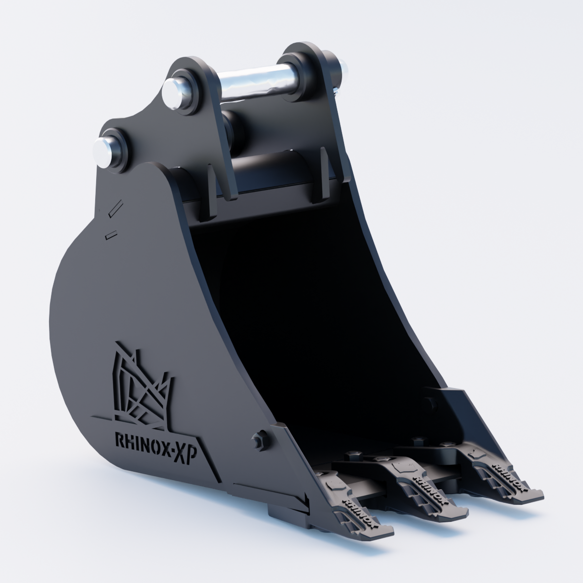 2G Digging Bucket - 12" / 300mm - Toothed Bucket Front