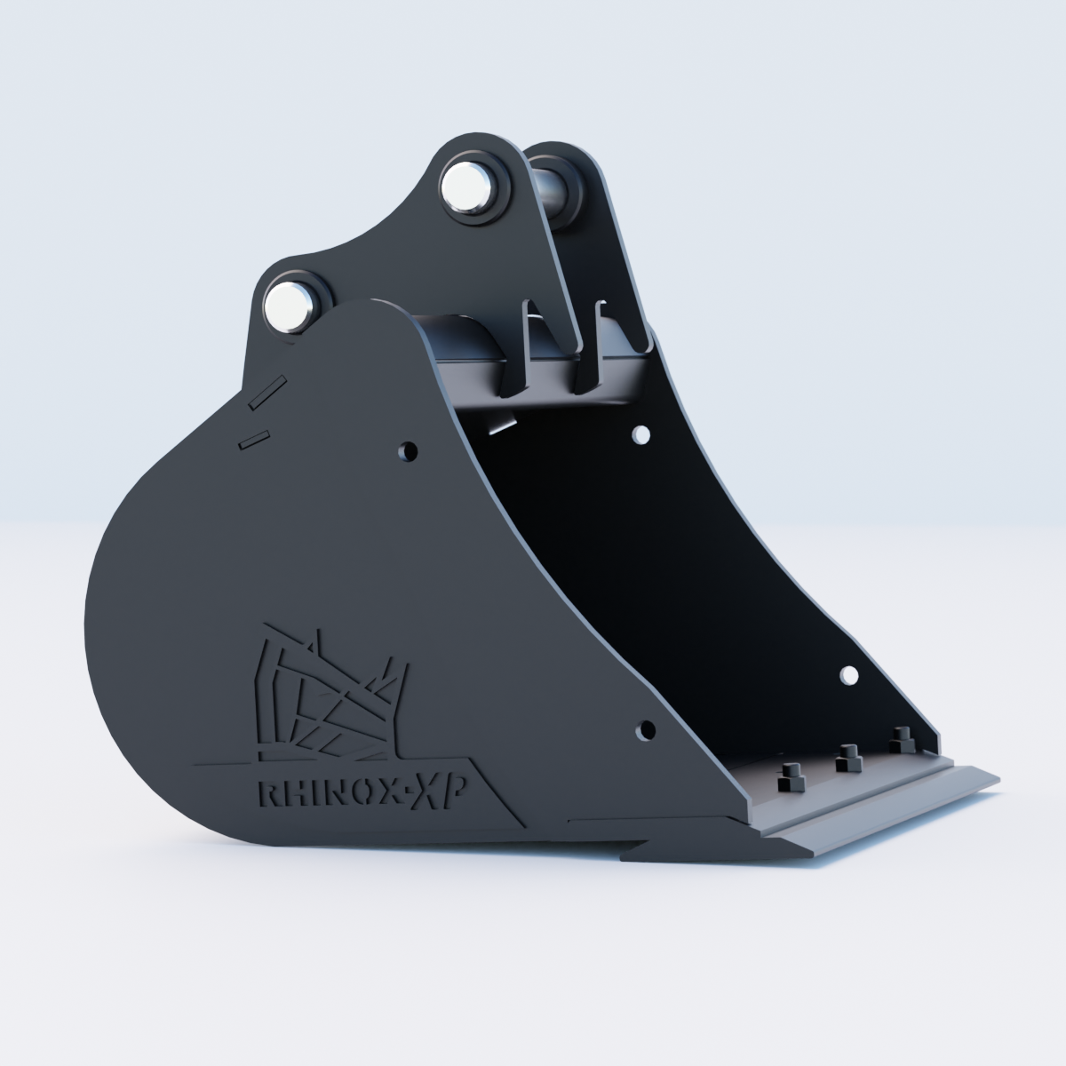 2G Digging Bucket - 24" / 600mm - Bladed Bucket Side