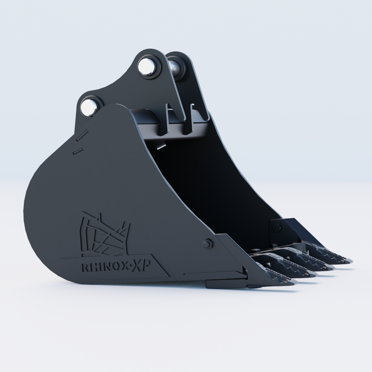 2G Digging Bucket - 24" / 600mm - Toothed Bucket Side
