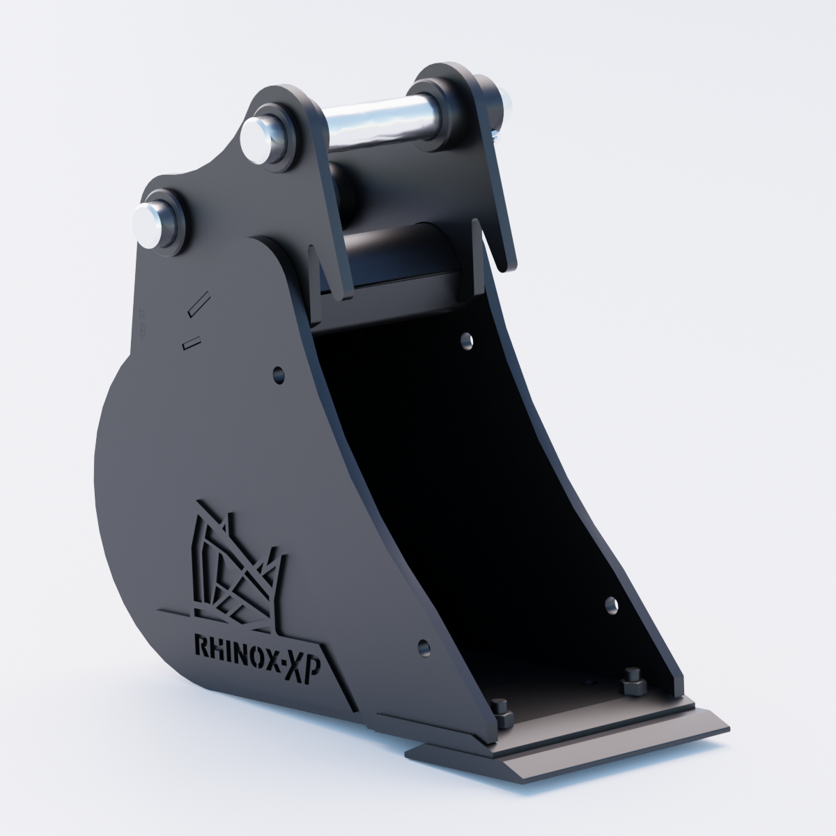 2G Digging Bucket - 9" / 230mm - Bladed Bucket Front